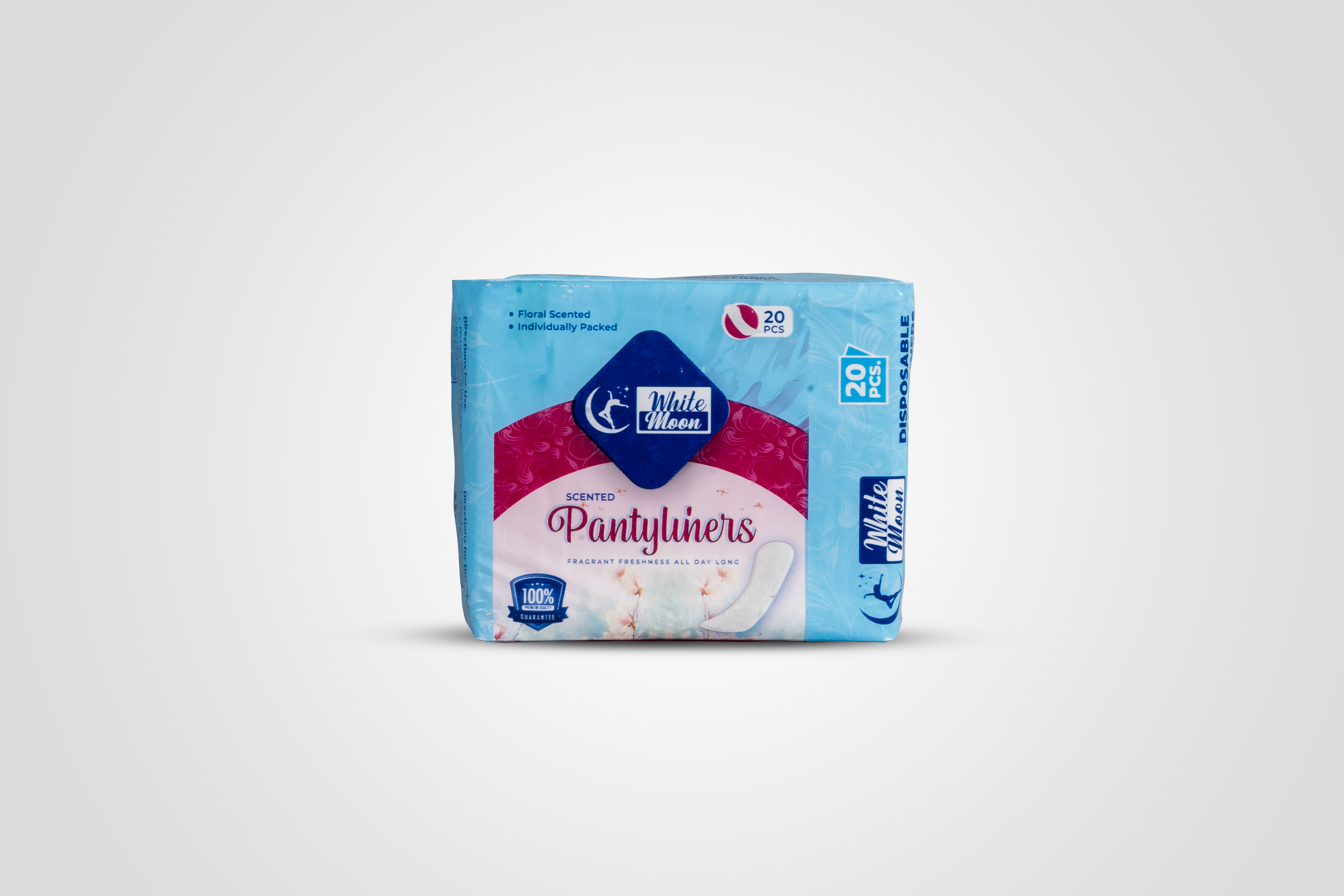 White Moon Pantyliners 155 mm